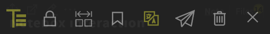 Secondary menu