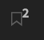 Bookmarked notes icon